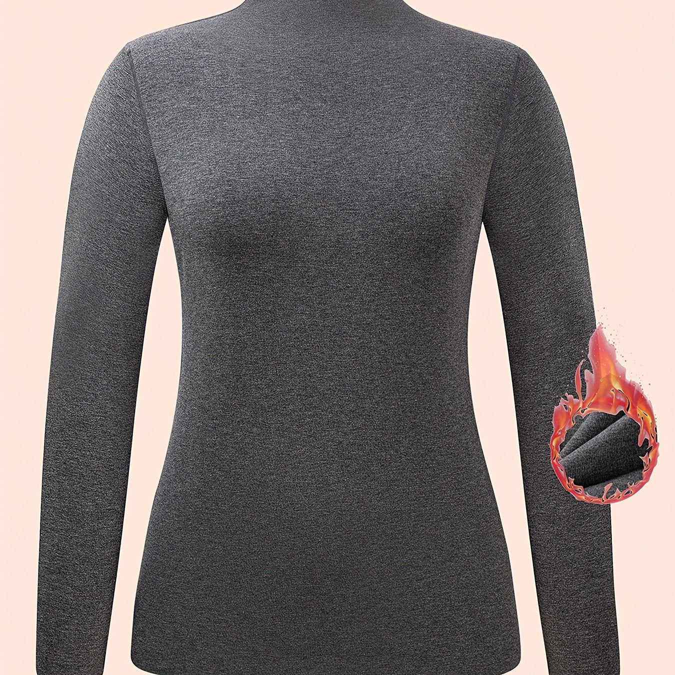 Women's Turtleneck Thermal Underwear Top