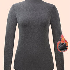 Women's Turtleneck Thermal Underwear Top