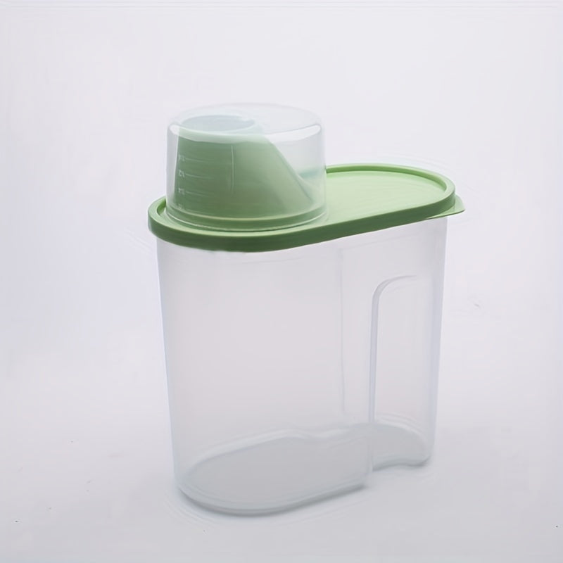 Portable Rice Bucket with Pour Spout Storage Container