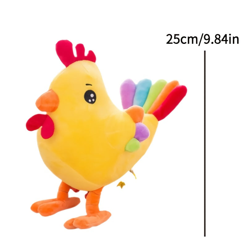 2pcs Colorful Chicken Plush Dolls - Perfect Gifts for Holidays & Birthdays!