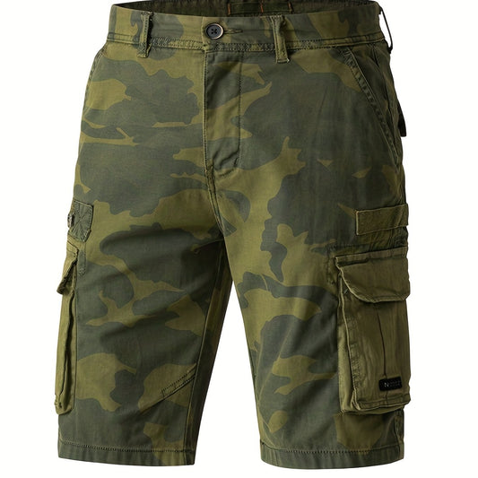 Men s Camo Cargo Shorts Lightweight Flap Pocket Work Outdoors
