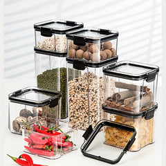 Airtight Food Storage Containers Clear Jars for Cereal Pasta Rice