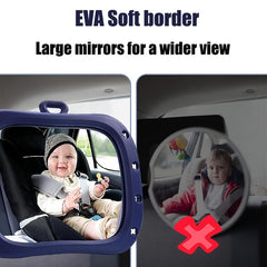 Baby Car Mirror Safety Shatterproof Rear Facing Wide View
