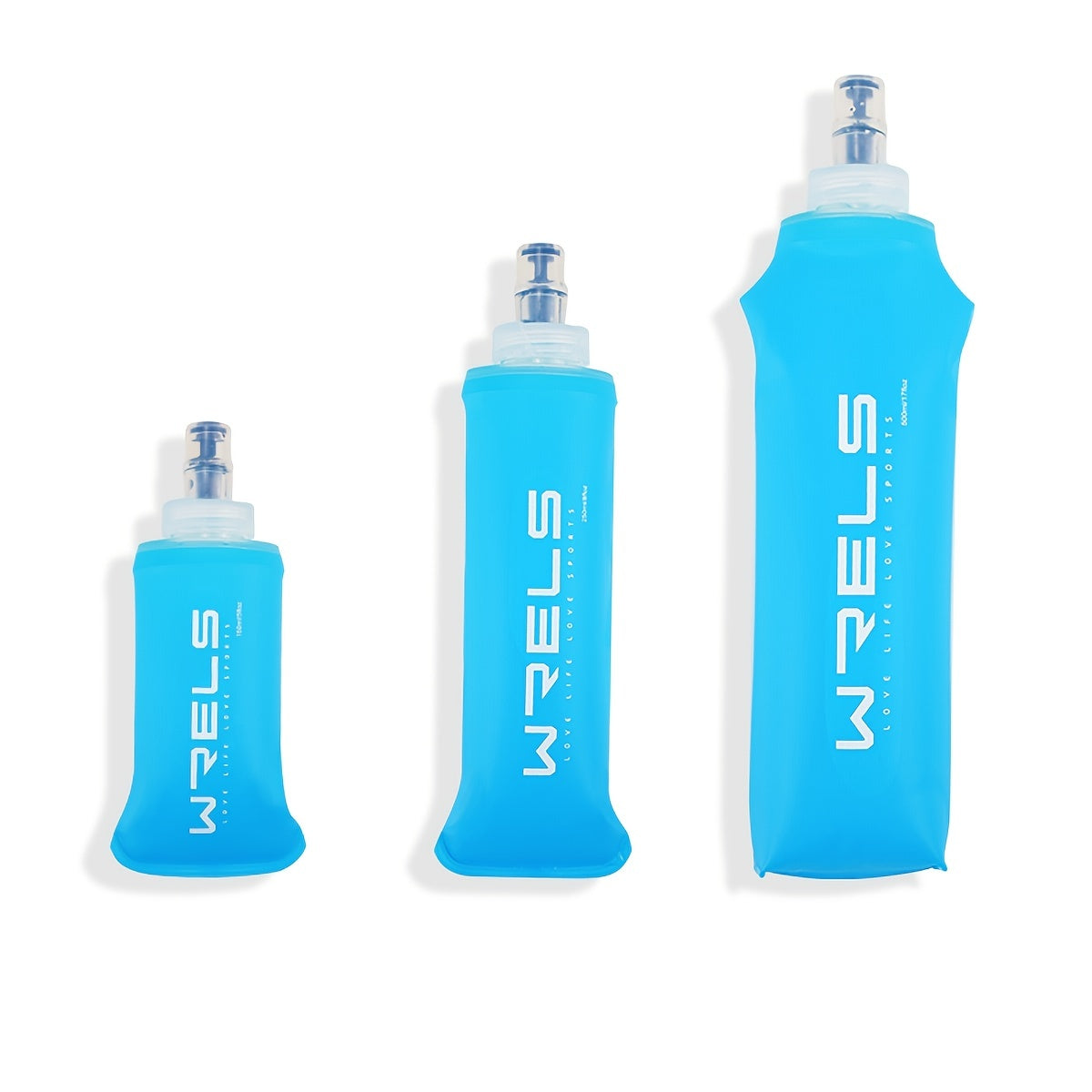 Foldable Soft Flask Water Bottle with Protective Mouthpiece Cover