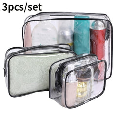 Waterproof Travel Makeup Bag Set for Toiletries and Bath Supplies
