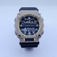 Youth Sport Watch Digital Display Alarm Stopwatch Yellow