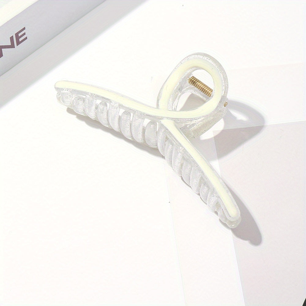 Large Colorful Hair Claw Transparent Shark Claw Hair Accessory