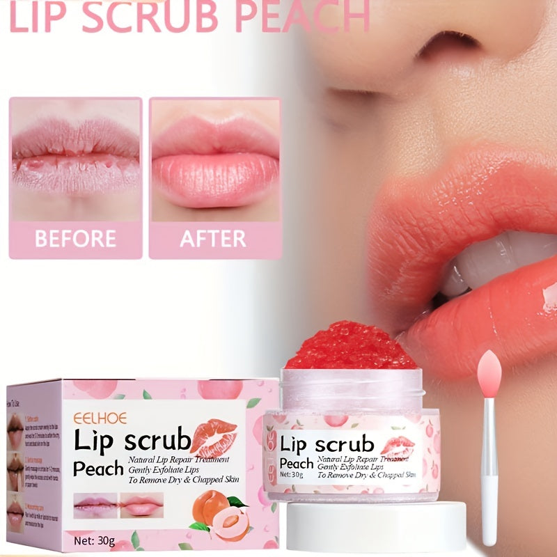 Peach Lip Scrub Exfoliate Moisturize Lips