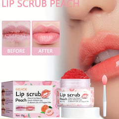 Peach Lip Scrub Exfoliate Moisturize Lips