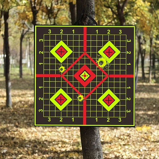 25pcs Shooting Targets w/ Self Stick Splatter Paper 15 24 Cm
