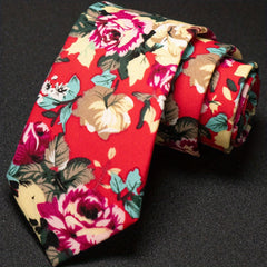 Men's Floral Ties for Party Wedding