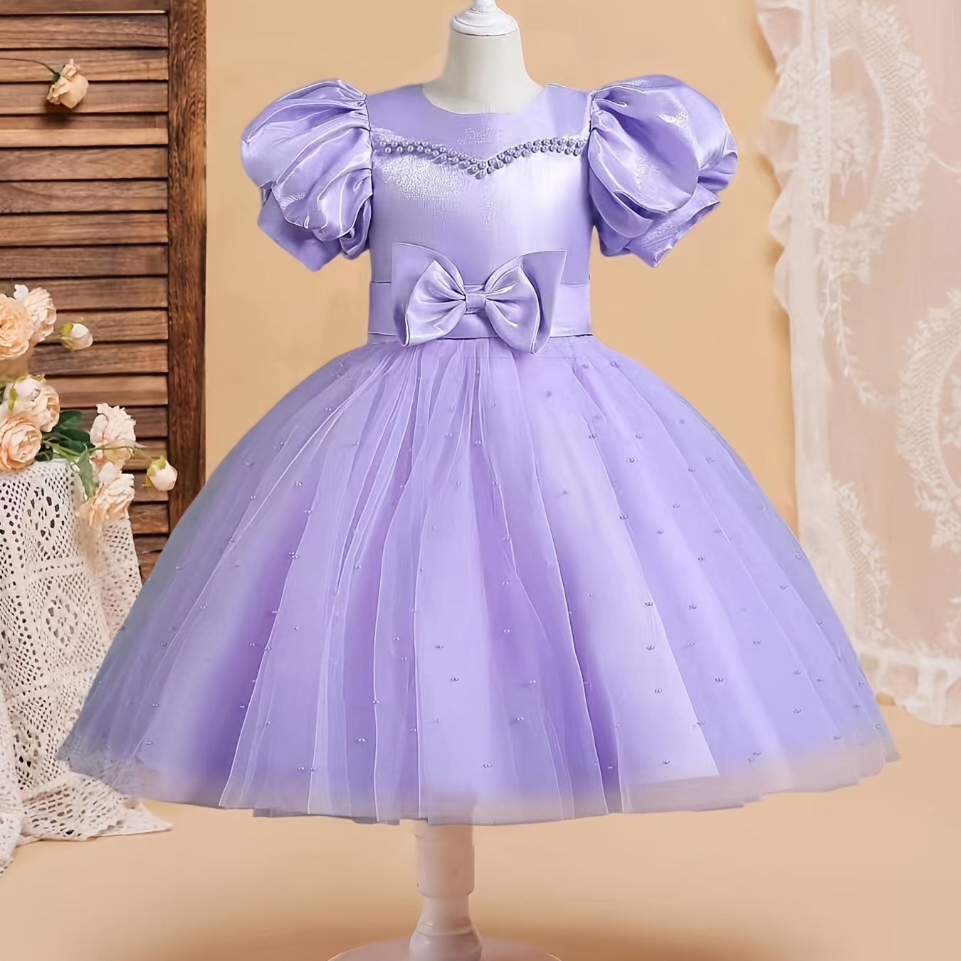 Girls Birthday Party Princess Dress Flower Girl Wedding Dress
