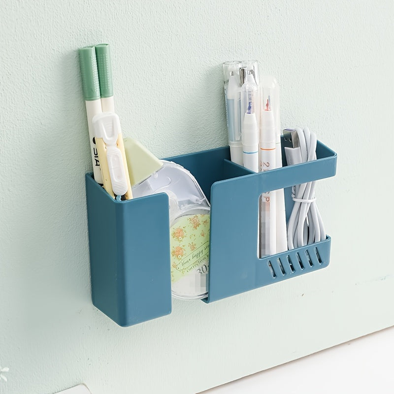 Wall Mounted Remote Control Storage Box and Mobile Phone Organizer