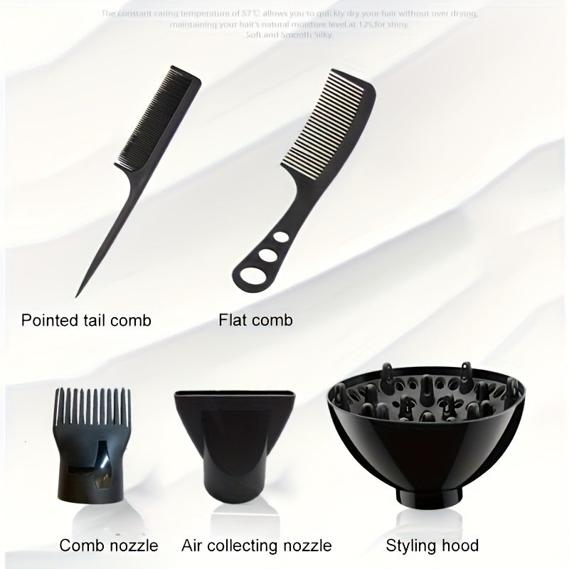 Professional Hair Dryer Blow Dryer With Diffuser Brush Comb 1000W