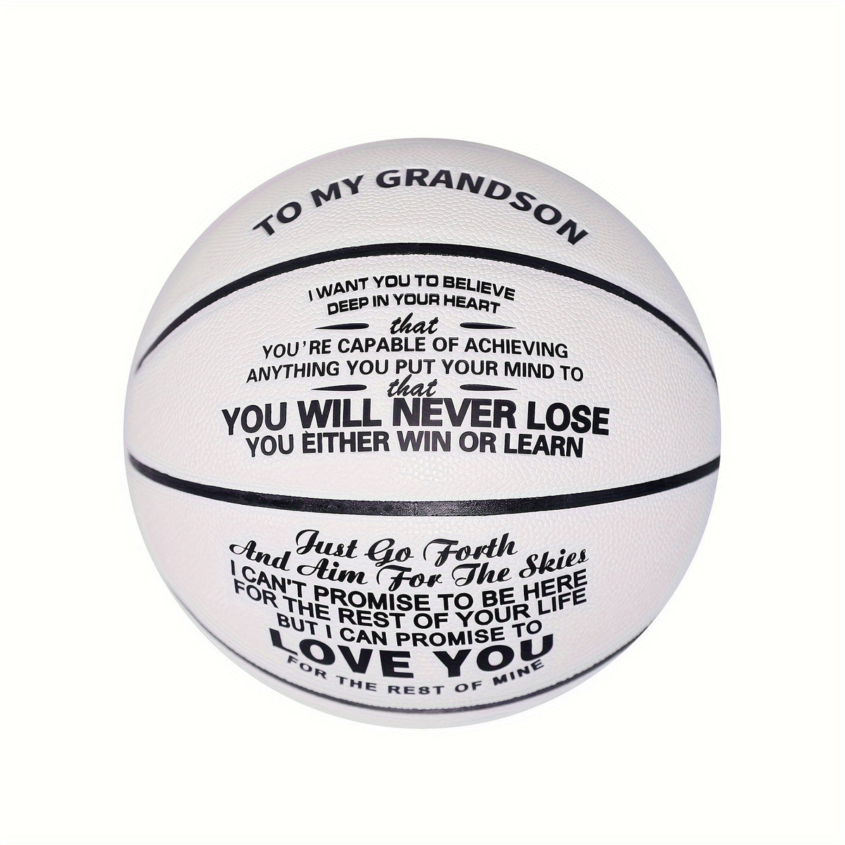 Engraved Size 7 Basketball Gift For Grandson