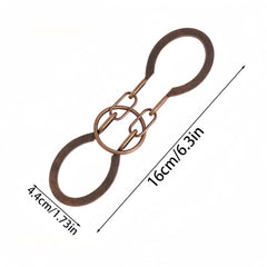 Round Copper Antique Puzzle Lock Classic Metal Brain Teaser Toy Adult Disassembl