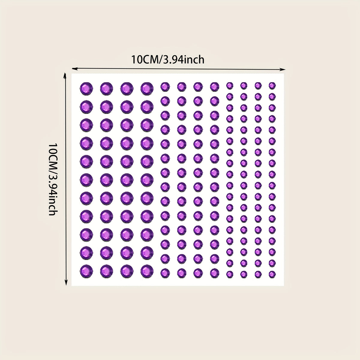 144pcs Bright Purple Makeup Face Stickers Jewelry Stage Makeup Eye Makeup