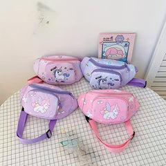 Kids Cartoon Pony Waist Bag Lightweight Chest Bag