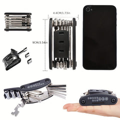 16-in-1 Bike Repair Tool Kit Set Multipurpose Wrench Screwdriver Maintenance