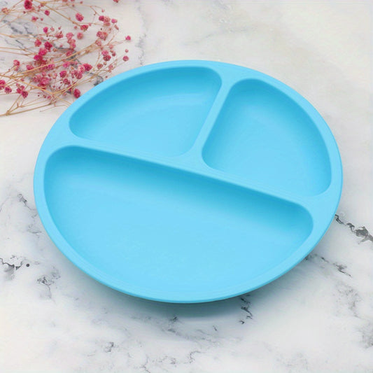 Baby's Suction Dinner Plate Silicone Tableware