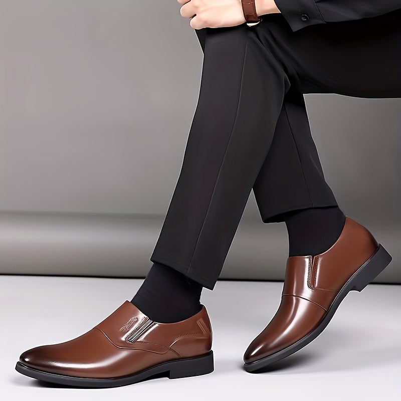 Men's Glossy Loafer Shoes Non-slip Slip On Spring Summer