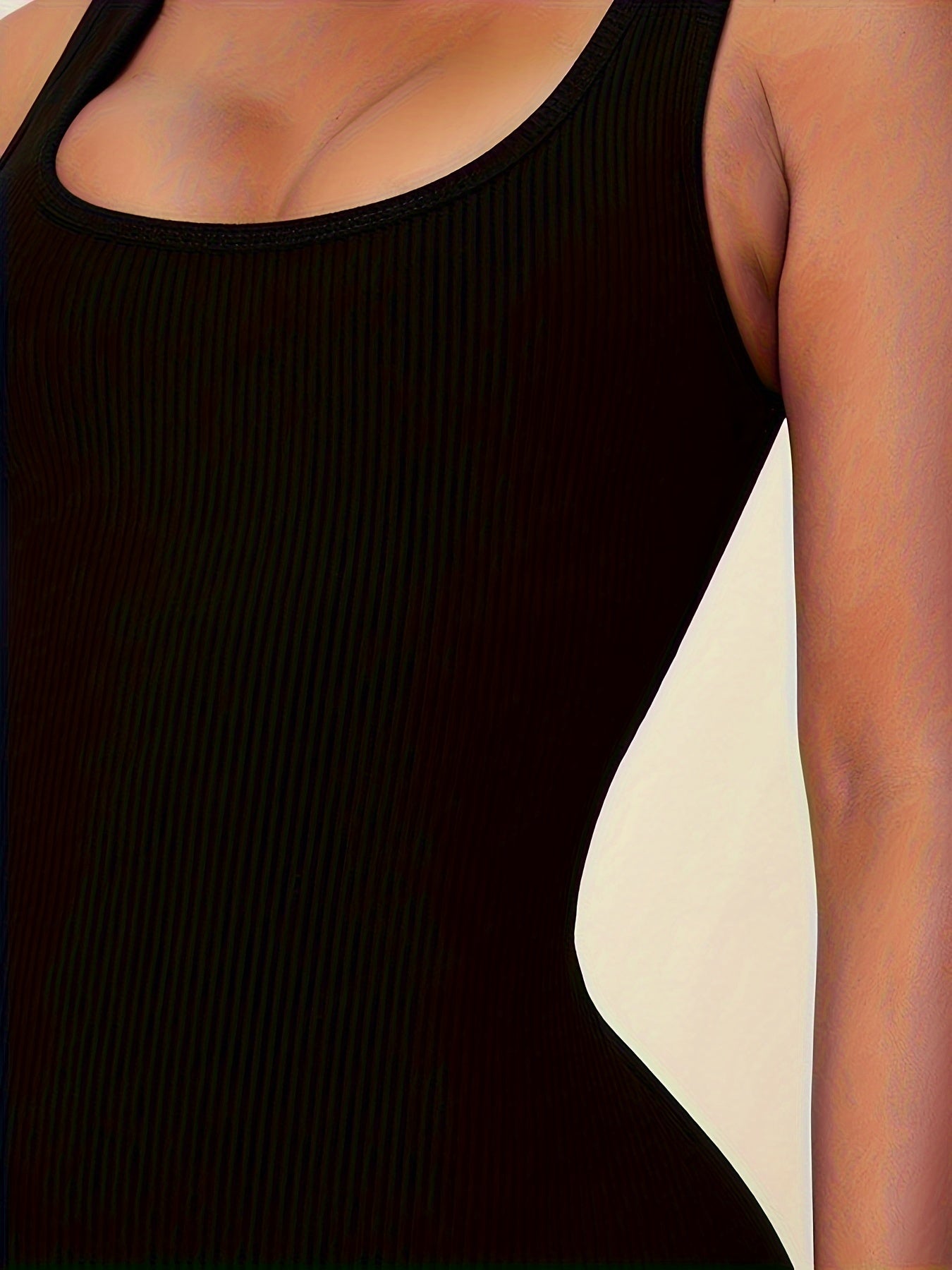 Slimming Yoga Jumpsuit Square Neck High Stretch Sports Bodysuit