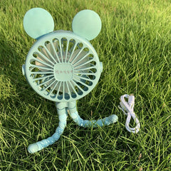 Round Ear Fan USB Rechargeable Portable Mini Fan