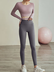 High Stretch Yoga Top Solid Pilates Training T shirt