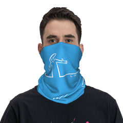 Unisex Graphic Neck Gaiter Retro Beanie Scarf Adjustable Fit