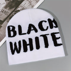 Jacquard Beanie Hip Hop Unisex Knit Hat Elastic Y2K Skull Cap Warm