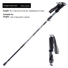 Telescopic Aluminum Hiking Poles Folding Crutches