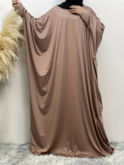  Casual Abaya Dress Women's Plus Solid Long Sleeve Maxi Dress