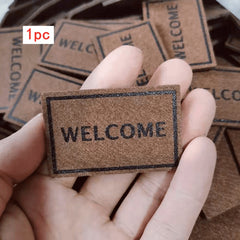 1:12 Scale Welcome Mat for Dollhouses - Deep Brown Polyester