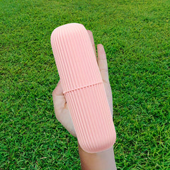 Portable Outdoor Toothbrush Box Set with Mouthwash Cup for Travel