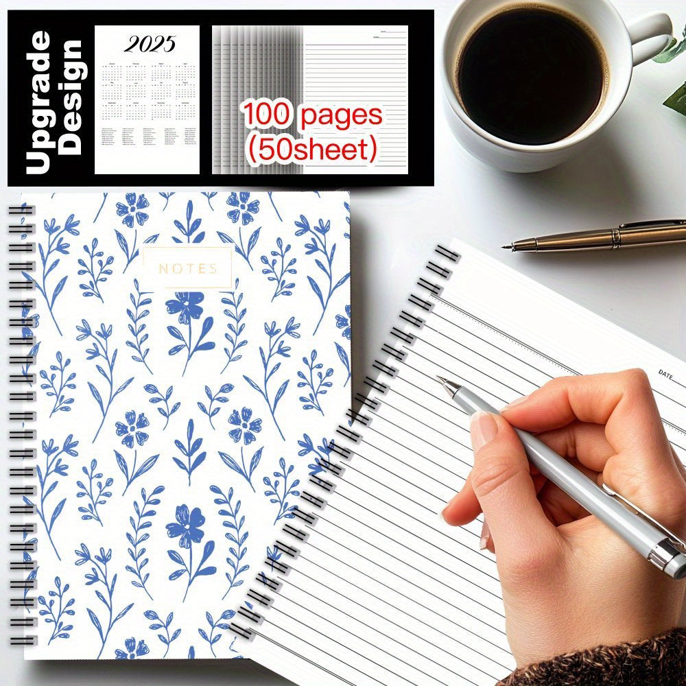 Flower Spiral Notebook 1pc Journal School & Office Supplies Gift