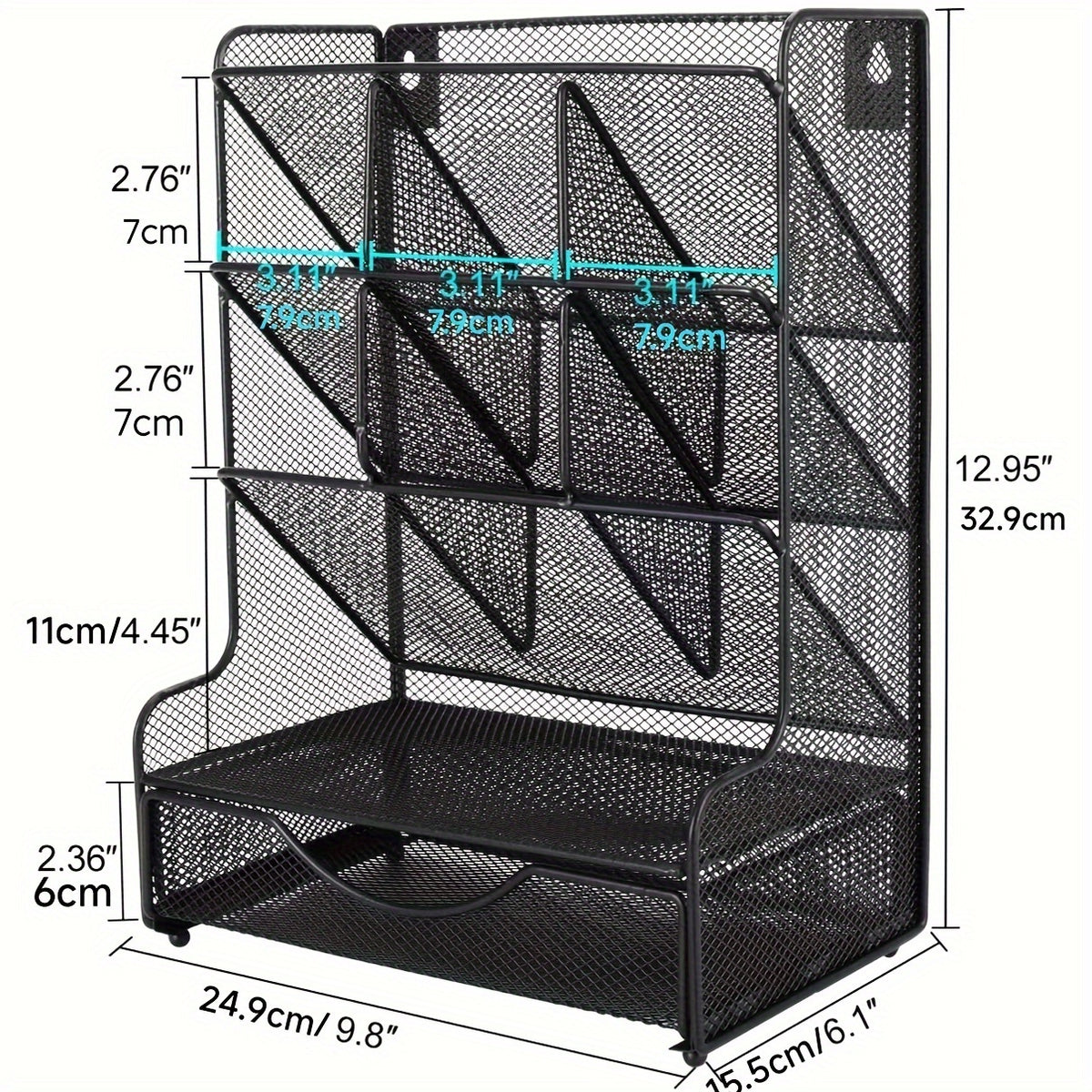 Office Pen Storage Rack Desk Pen Box Office Stationery Sorting Box