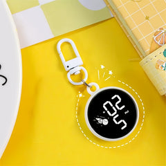 Kids LED Digital Pocket Watch with Date Display - Compact Electronic Clock