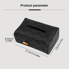 Universal Leather Car Tissue Storage Box Holder Case