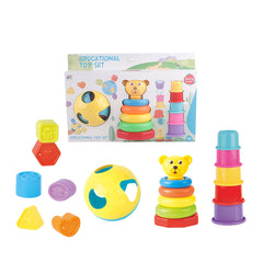 Kids Stacking Nesting Cups Block Ball Animal Building Blocks Set Bath Toys