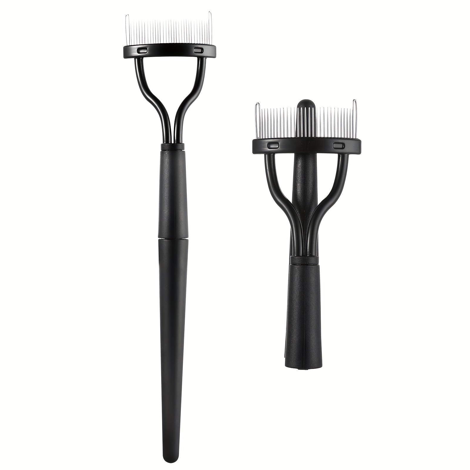 Eyelash Comb Eyebrow Brush Eyelashes Separator Metal Teeth Lash Comb