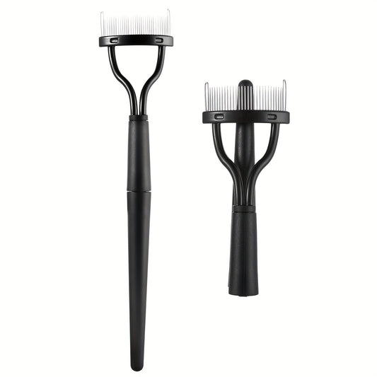 Eyelash Comb Eyebrow Brush Eyelashes Separator Metal Teeth Lash Comb