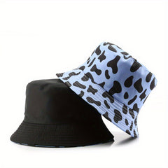 Sunscreen Sunshade Bucket Hat Outdoor Sports Cow Striped Basin Hat