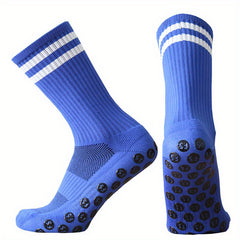 Anti-Skid Silicone Striped Mid-Calf Socks
