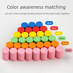 Matching Rods Kindergarten Cognitive Learning Activity