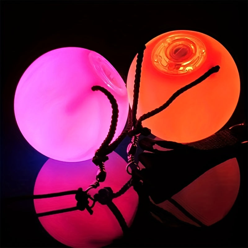 LED Hand Cranked Swing Ball, Colorful Belly Dance Ball