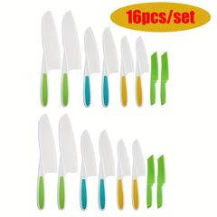 8pcs Kids' Cook Set with Scissors Pretend Play Kitchen Tool Set