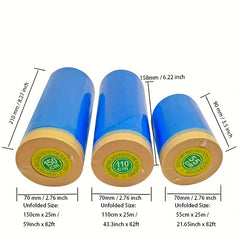 1pc Pre Applied Mask Film Plastic Protective Drop Down Plate