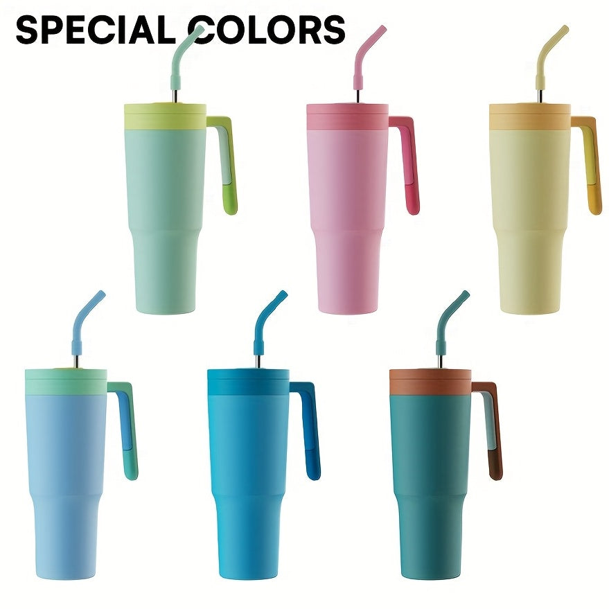 1200ml Stainless Steel Water Bottle with Handle - Leakproof