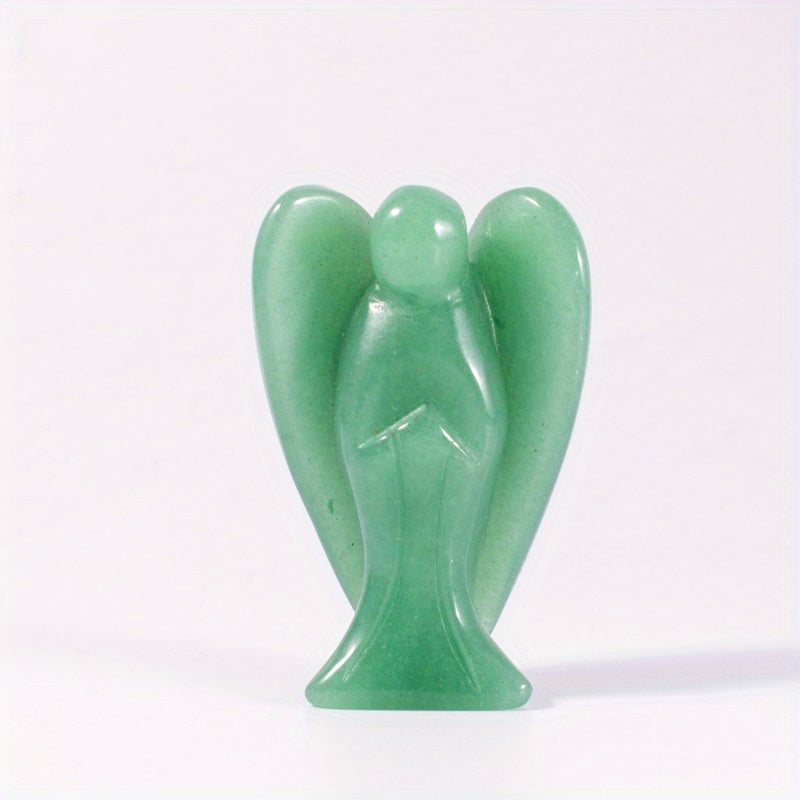3 Natural Healing Crystal Angel Hand Carved Figurine Skull Gift