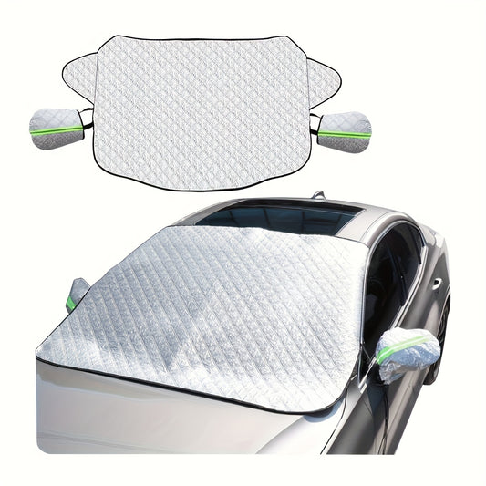 Car Windshield Snow Cover 4 Layers Frost Protection Magnetic Edges
